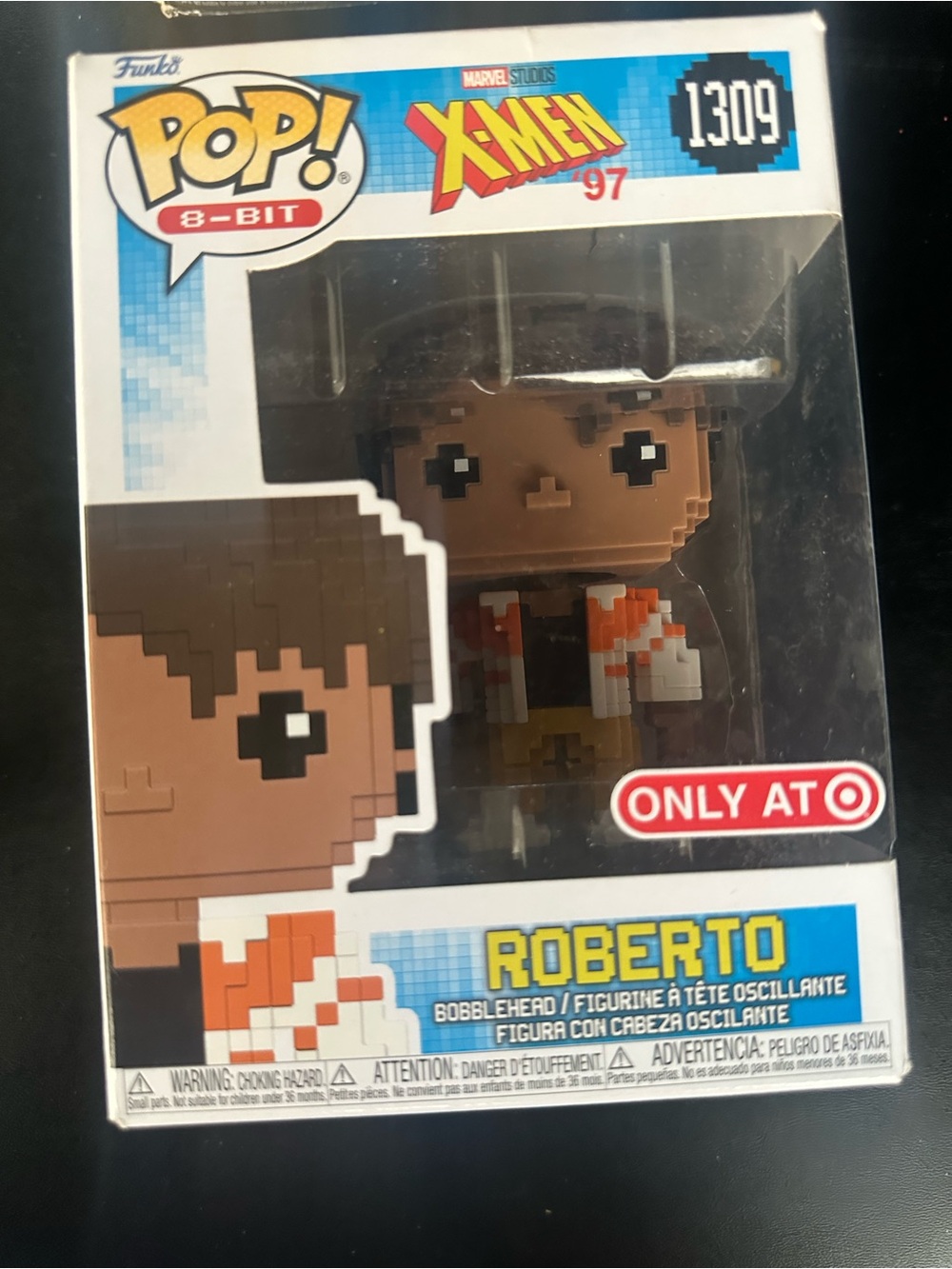 Marvel Funko POP! 8-Bit Roberto - Brown & Orange Figure